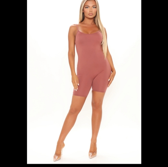 Fashion Nova Season Biker Short Romper, Size Medium - Picture 2 of 5